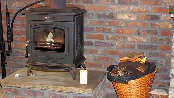 Solid Fuel Stove,  turf provided